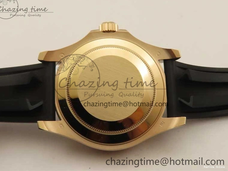 0405 Yacht-Master 126655 RG 3EF 1:1 Best Edition Black Ceramic Bezel on Black Rubber Strap VS Reliable 2488